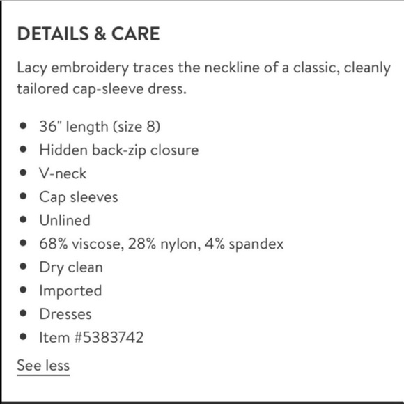 Eliza J Cap Sleeve Sheath Dress Navy White 14 L - Picture 8 of 8